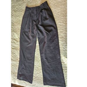 Women's Abercrombie & Fitch Sloane Tailored Wide Leg Pants Black 25/0 Long